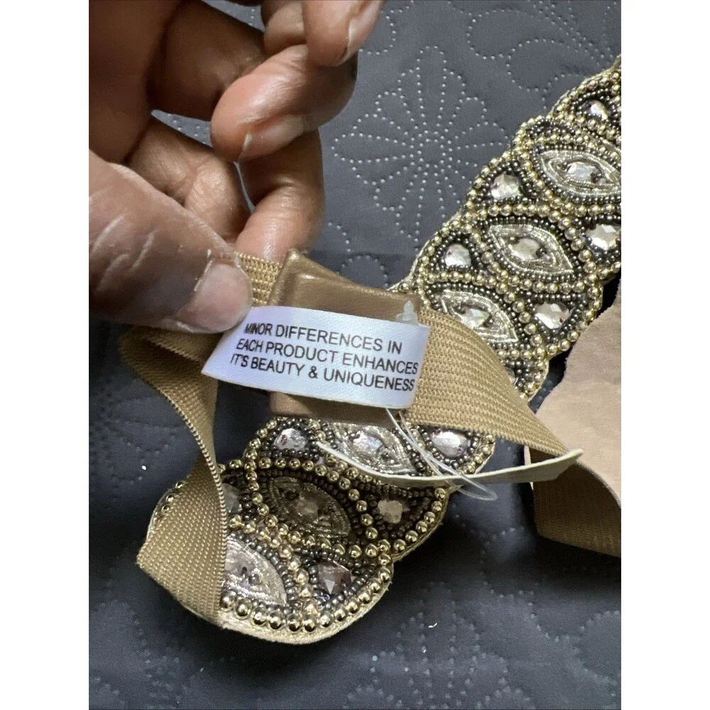 Altar'd State Gold Beaded Waist Belt
